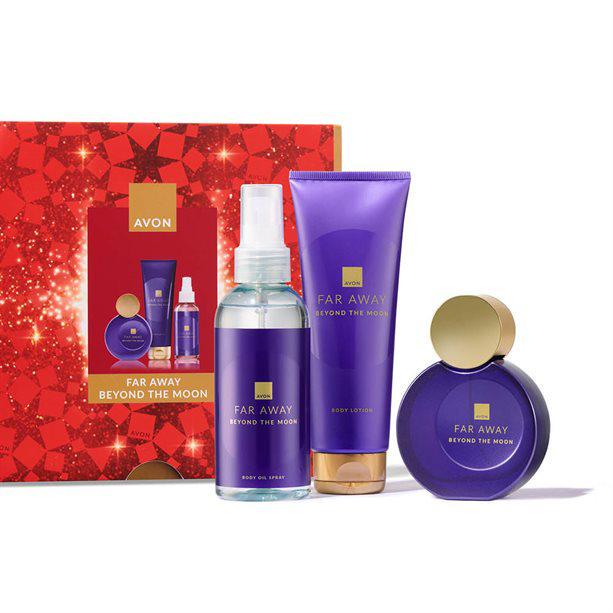 Подарочный набор Avon Far Away Beyond the Moon для Нее edp 50 мл/b lot 125 мл/b oil 150 мл (494693373)