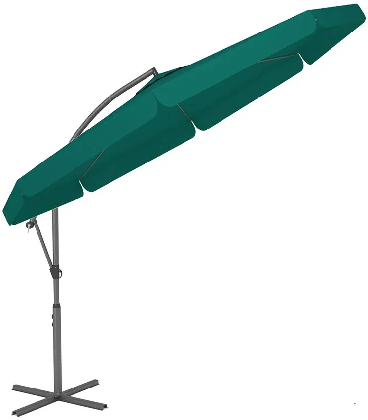 Зонт садовый раскладной Funfit Garden с боковой стойкой 3 м Зеленый (31732482)