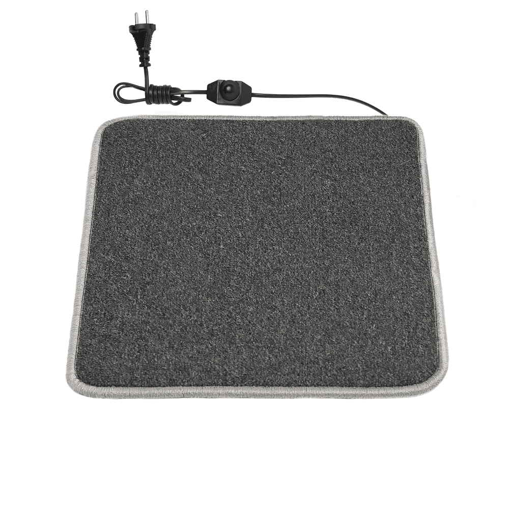 Коврик с подогревом с термоизоляцией и регулятором 50х40 см Темно-серый (5040TD-DGR)