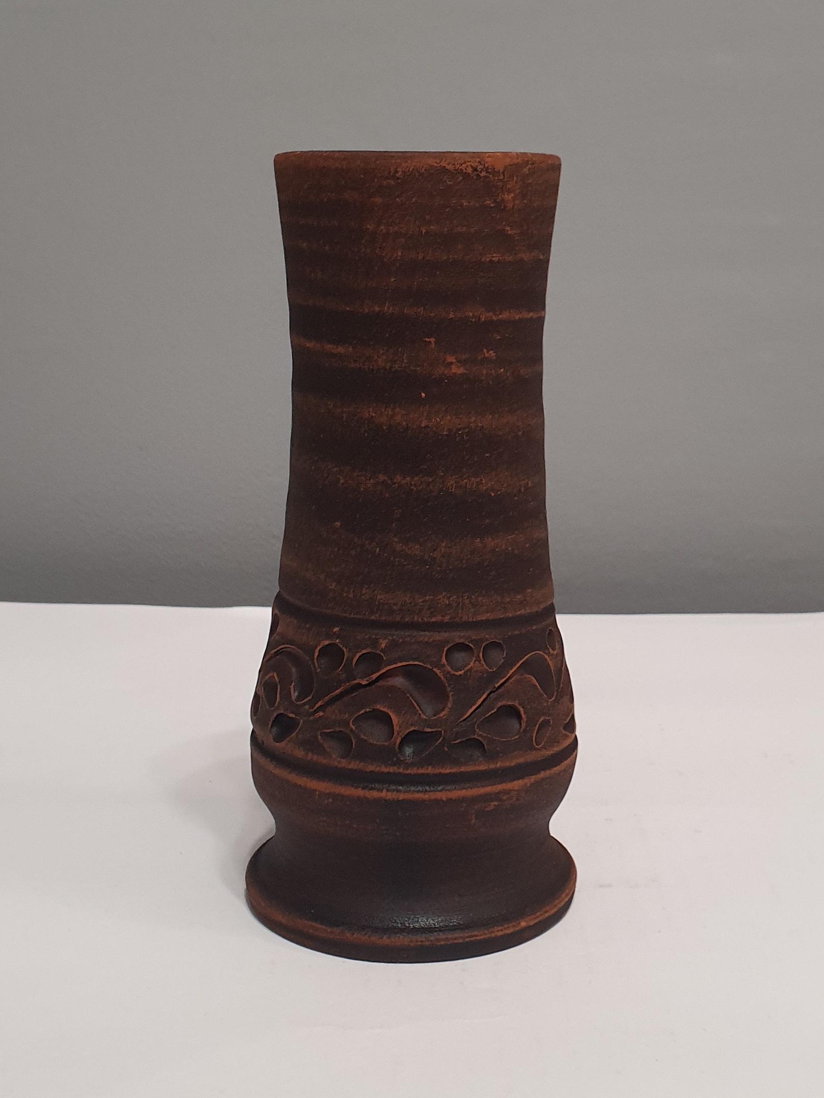 Подсвечник из глины (5254)