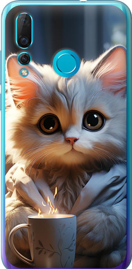 Чехол на Huawei Nova 4 White cat (5646u-1632-42517)