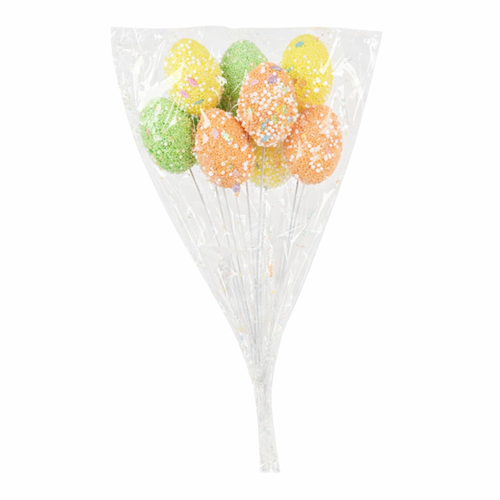 Набір великодних фігурок Easter Eggs R40479 9 шт. 24х5 см Різнокольоровий (34063601)