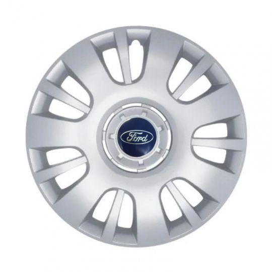 Автомобильные колпаки SKS 407 R16 с логотипом Ford 4 шт. Серебристый
