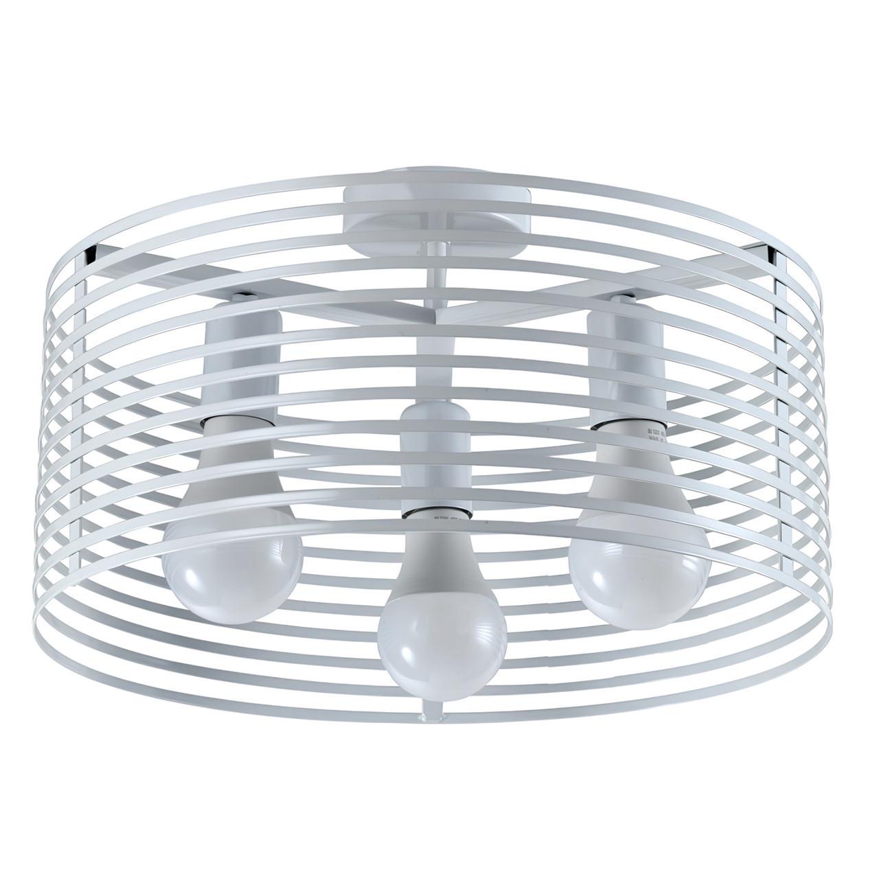 Люстра Sirius с металлическим плафоном под три лампы Е27 Белый (TY-5203 WH)