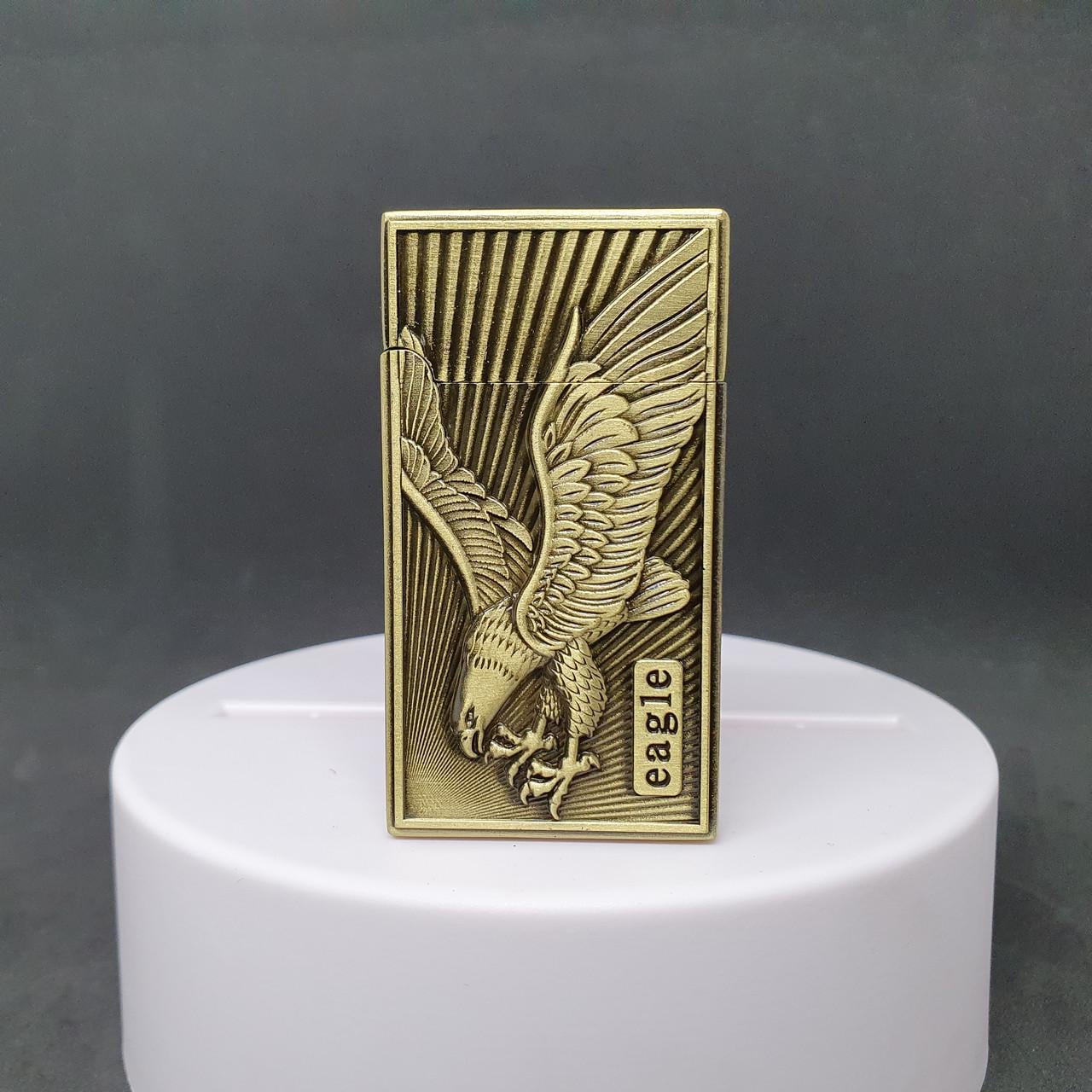 Зажигалка газовая турбо Орел №1-87 Золотистый (35589882)