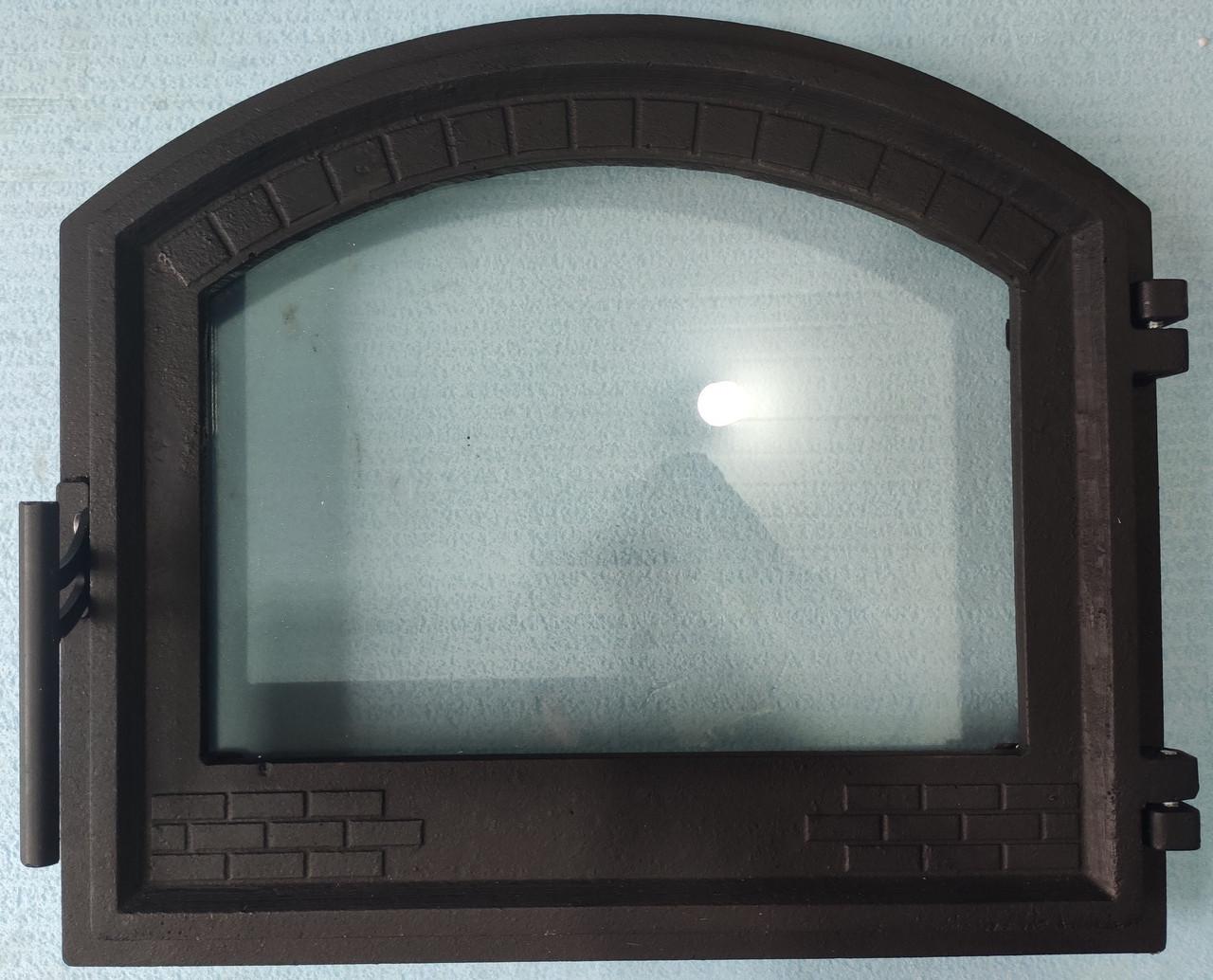 Двері для каміна зі склом Замкова 420x490 мм