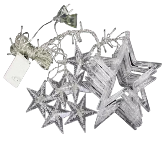 Гірлянда штора Star Curtain Multi 7753 кольорові зірки (534773)
