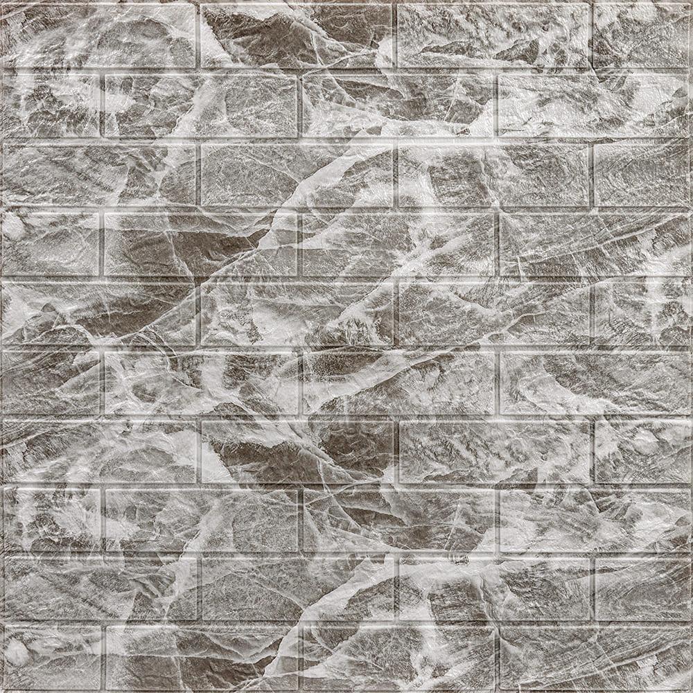 3D-панель самоклеющаяся Sticker Wall Серый мрамор 700х770х5 мм (Панель-61)