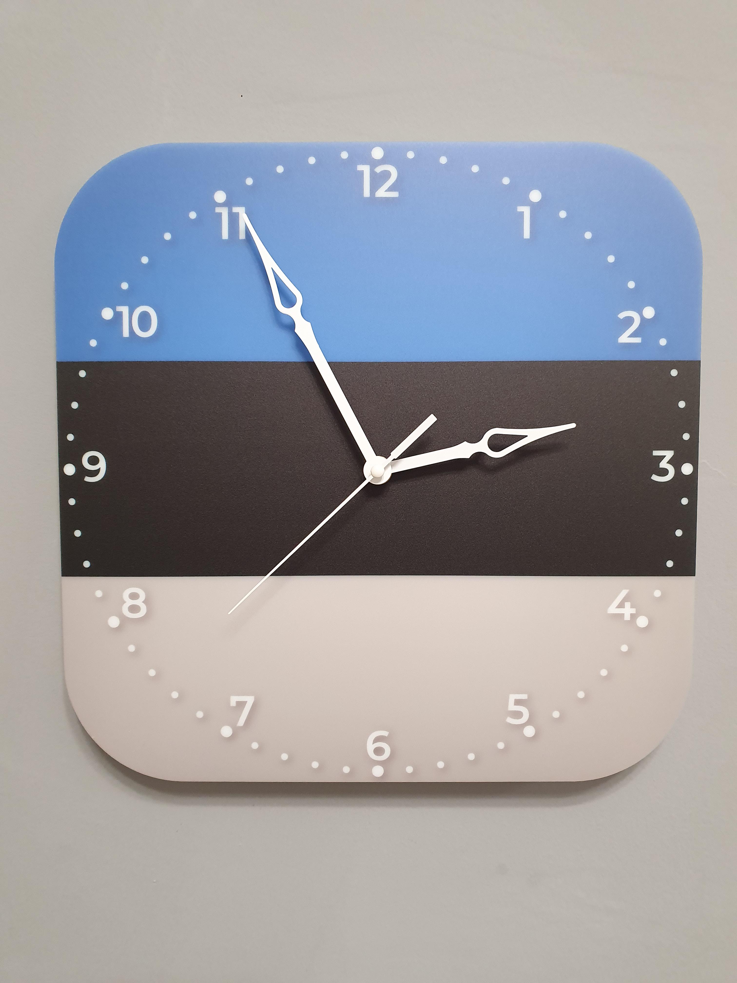 Часы настенные флаг Эстонии (3741)