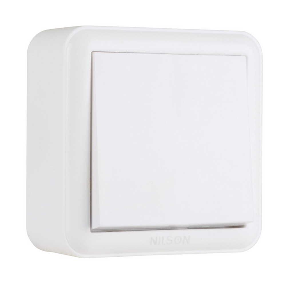 Вимикач одноклавішний Nilson Unique Білий (28111001)