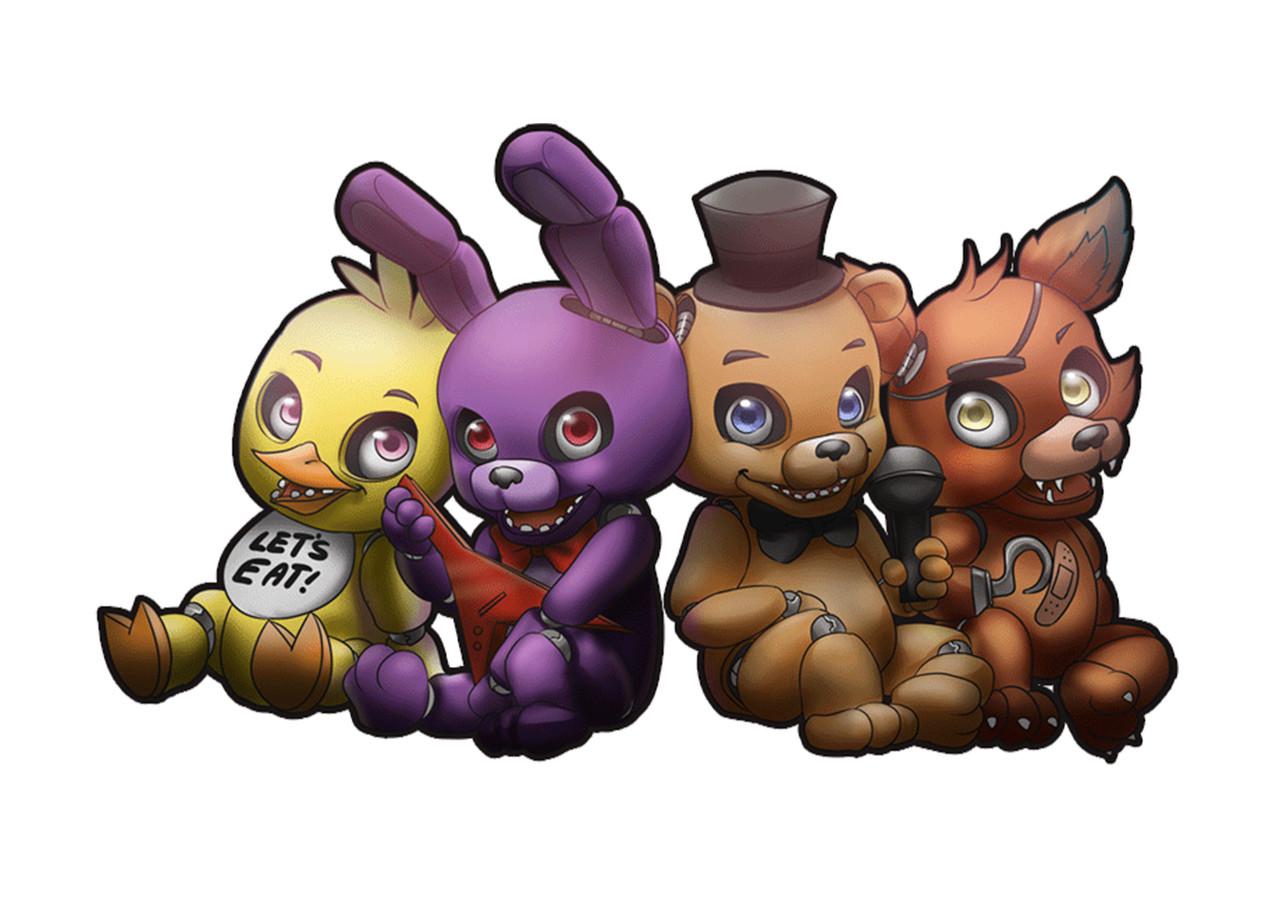 Картина постер Gee! Five Nights at Freddys Пять ночей с Фредди 60х40 FN 09.034