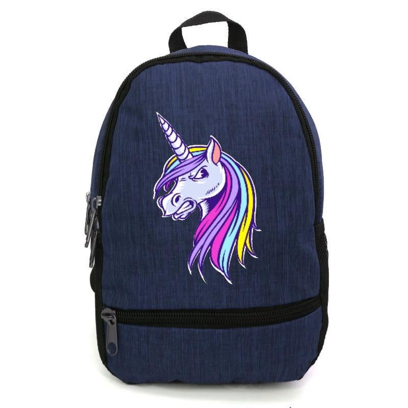 Школьный рюкзак детский Cappuccino Toys EDN-007 с принтом Unicorn 12,5 л Синий (1369989237)