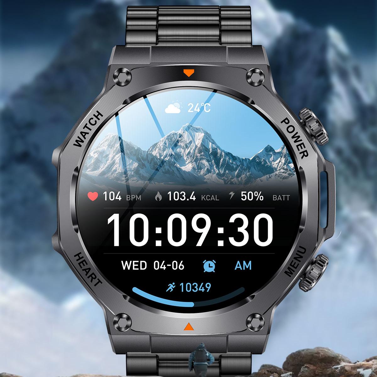 Смарт-часы Smart Mevaden Ultra Steel 2 ремешки (2043) - фото 4 Смарт-часы Smart Mevaden Ultra Steel 2 ремешки (2043) - фото 4