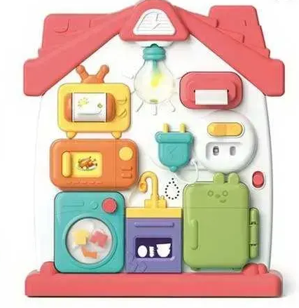 Бизиборд YL 516 звуки/подсветка/подвижные элементы в коробке