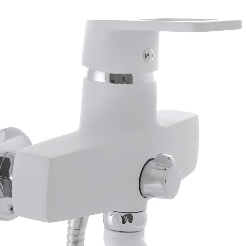 Змішувач для ванни з поворотним довгим зливом Zerix Z2230-7 Білий - фото 3