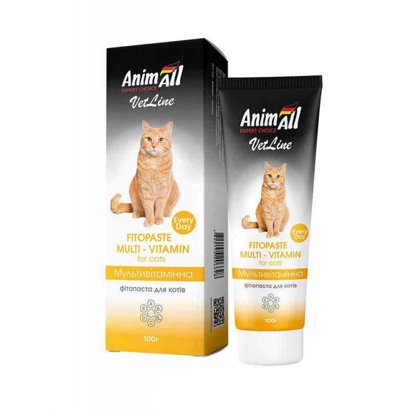 Фитопаста AnimAll VetLine мультивитаминная для кошек 100 г (06628)