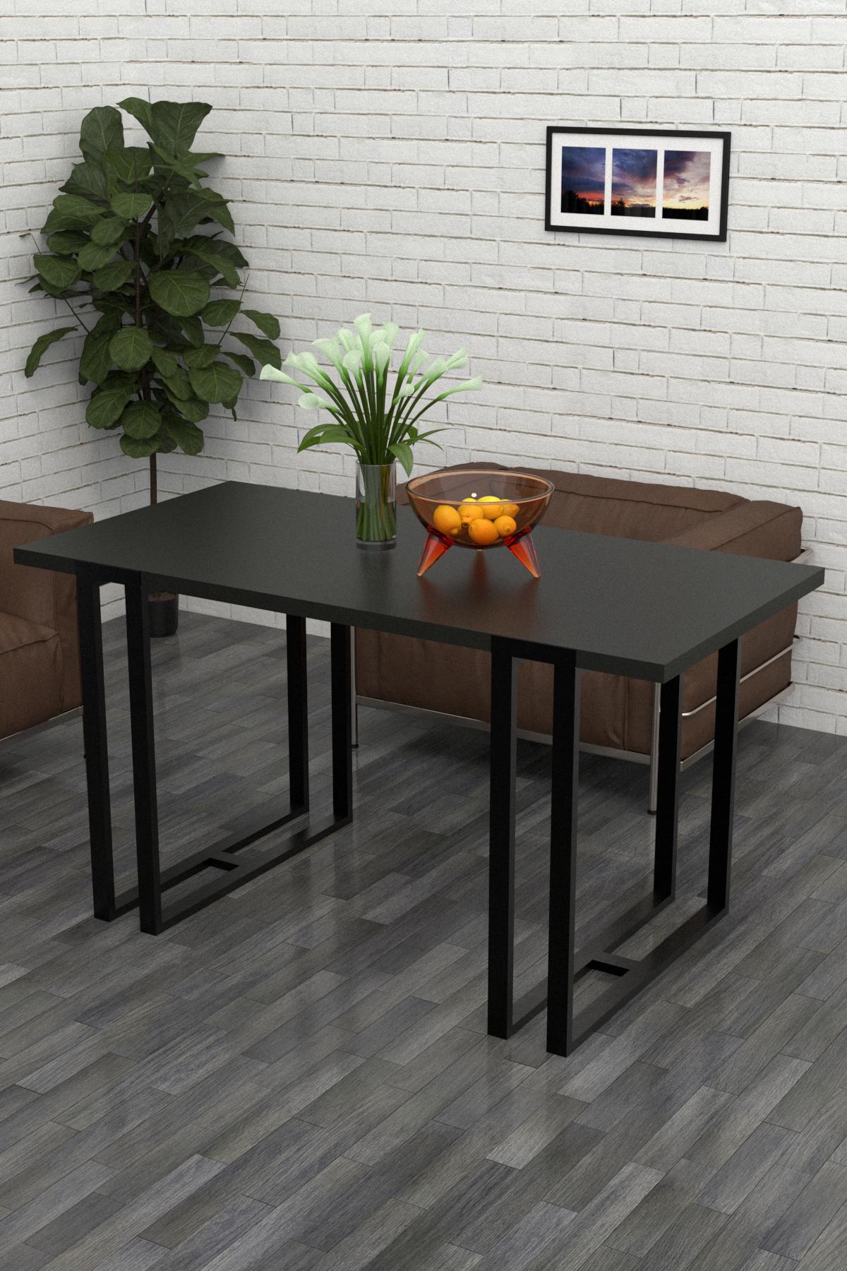 Обідній стіл EcoLoft Sienna DSP-1164 в стилі лофт Чорний (24577929)