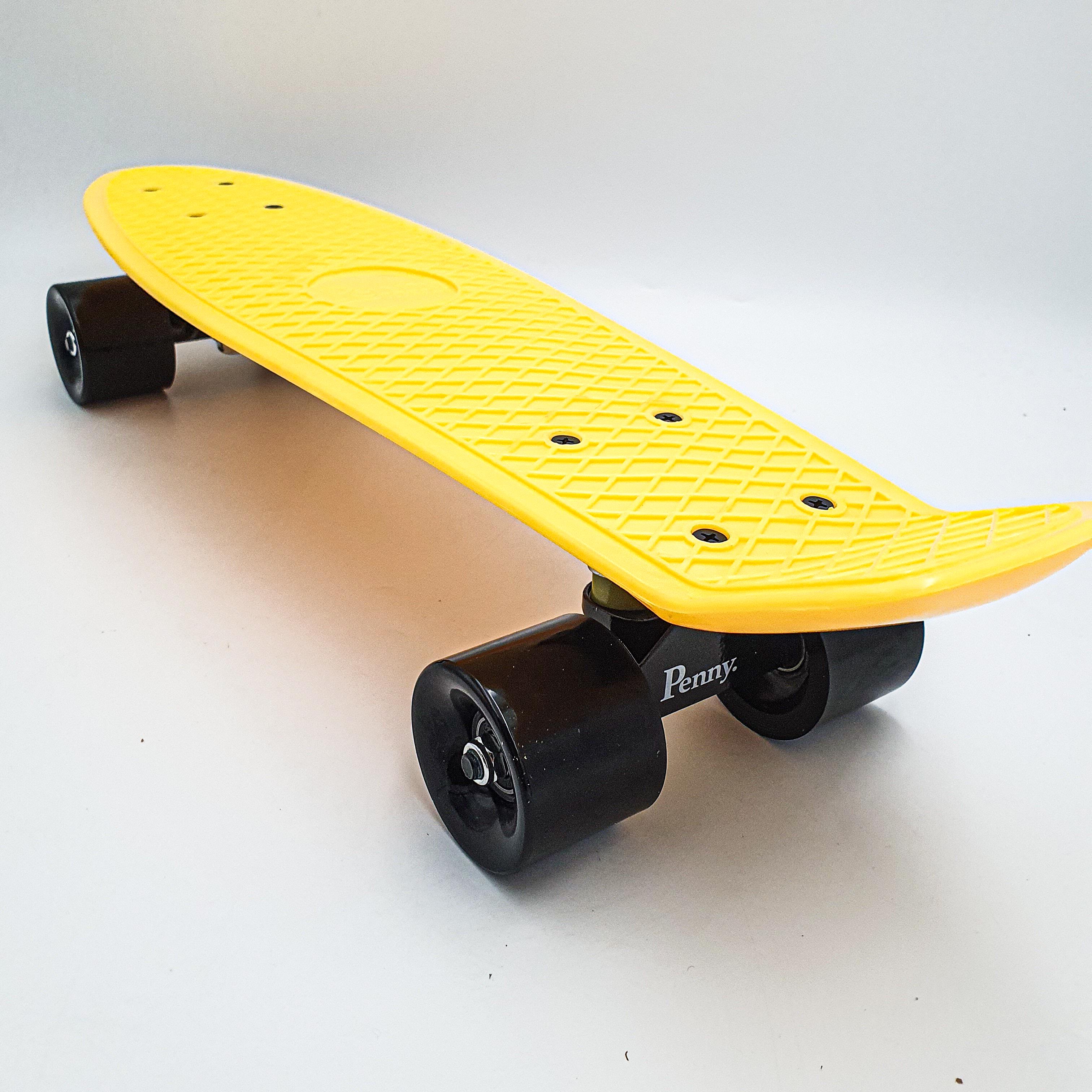 Пенниборд Penny Board Pastel Series ABEC 7 55х15 см с матовыми колесами Желтый (b59d77e9)