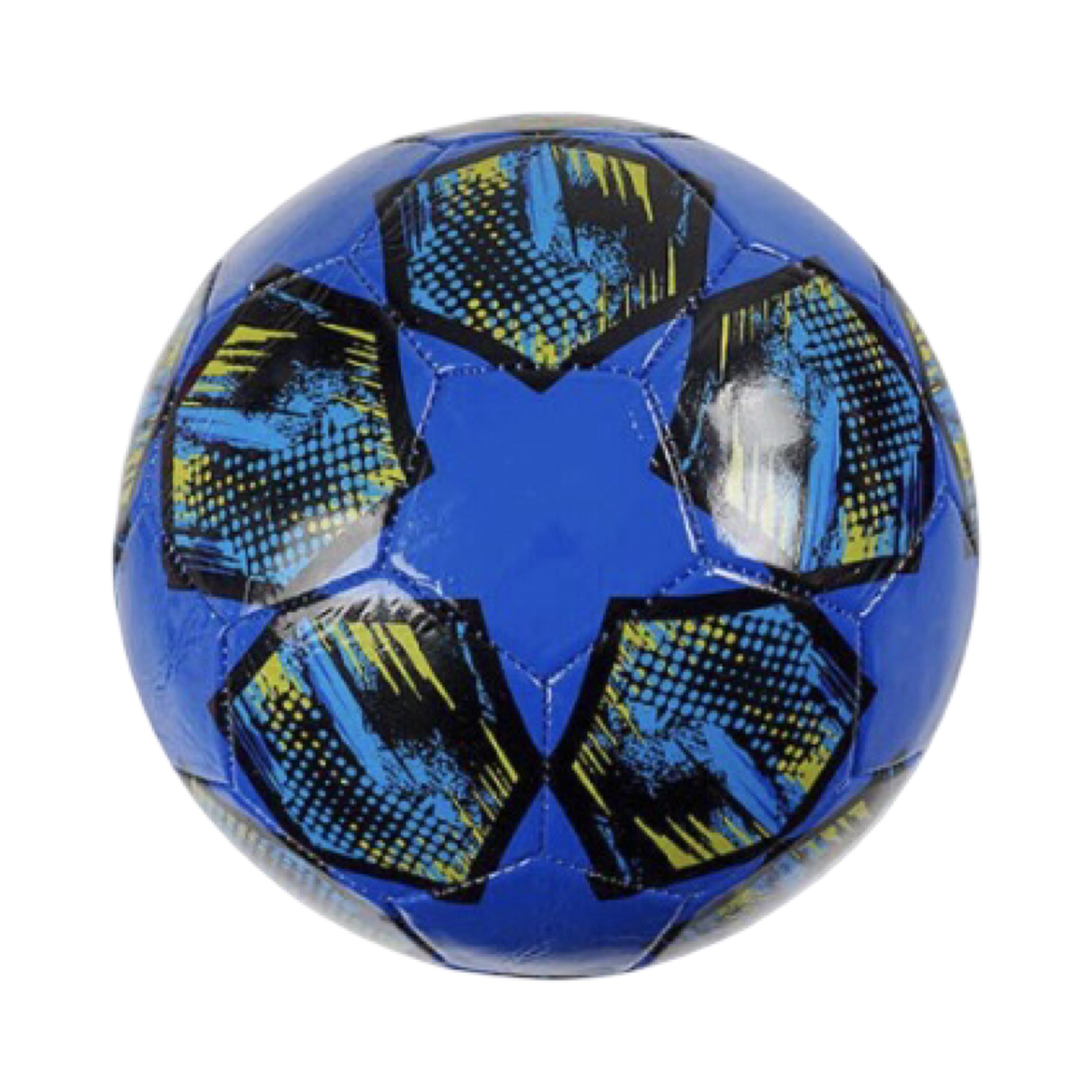 Футбольный мяч №5 PVC 260–270 г резиновая камера Синий (C 70157-1)