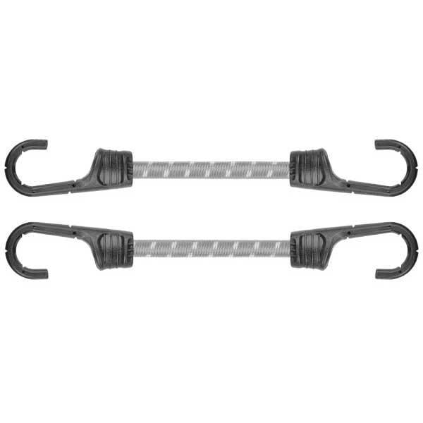 Шнур эластичный резиновый Bradas PVC Bungee Cord Hook 40 см 2 шт. (BCH2-08040GY-B)