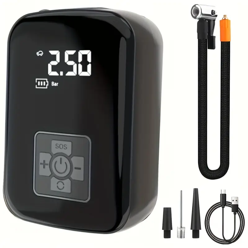 Компрессор автомобильный портативный DY&LM 150PSI с цифровым дисплеем (48DYLM)