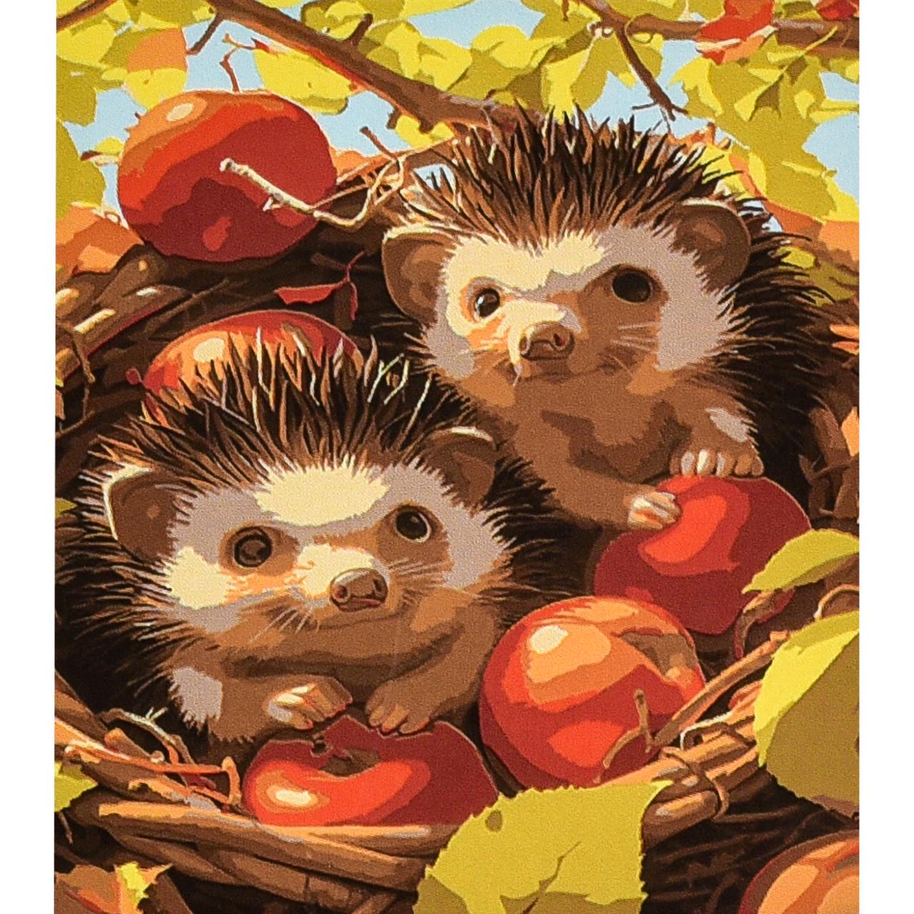 Картина по номерам Strateg Премиум Осенние друзья 30х40 см (SS1180)