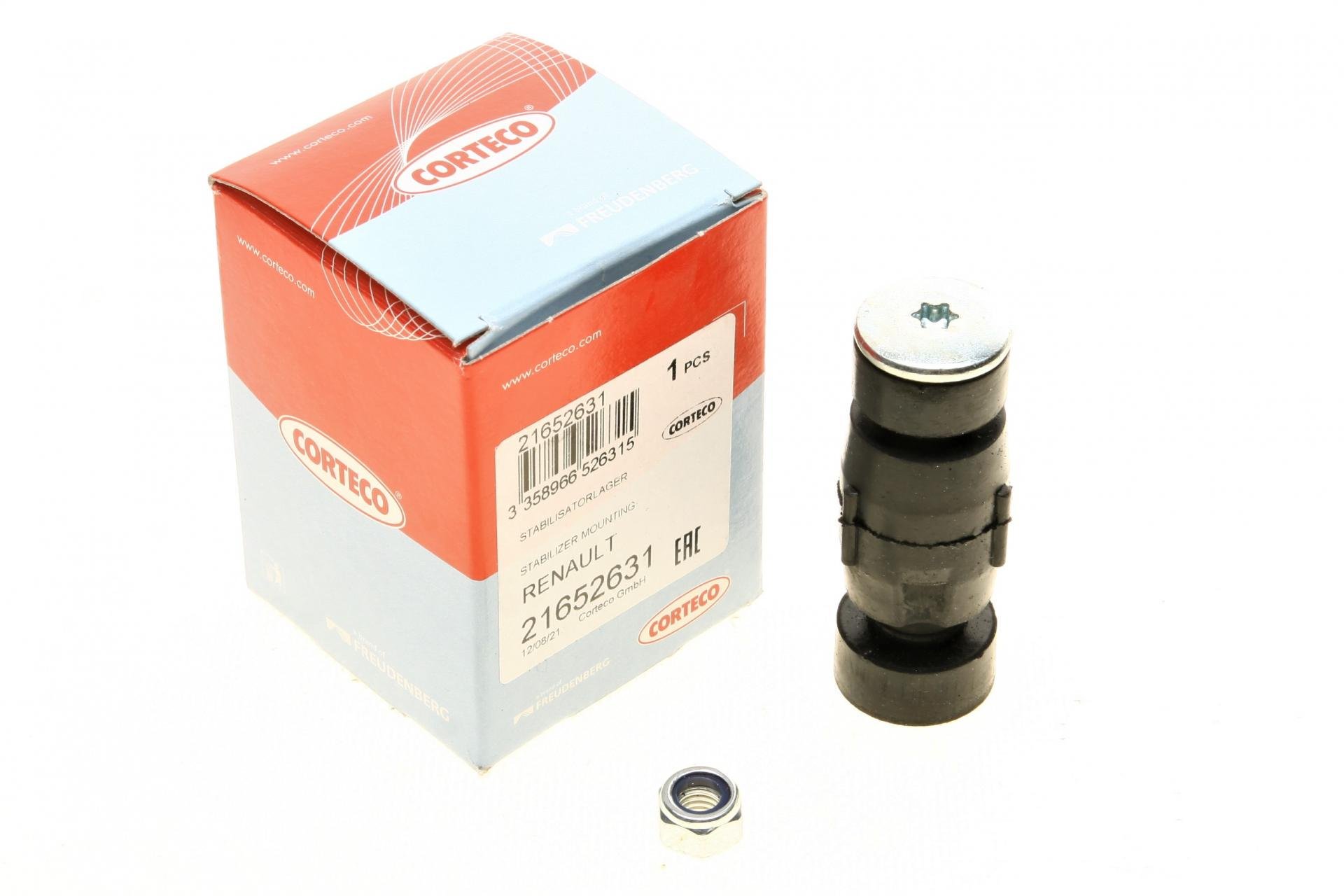 Тяга переднего стабилизатора CORTECO Renault Kangoo 97- (21652631)