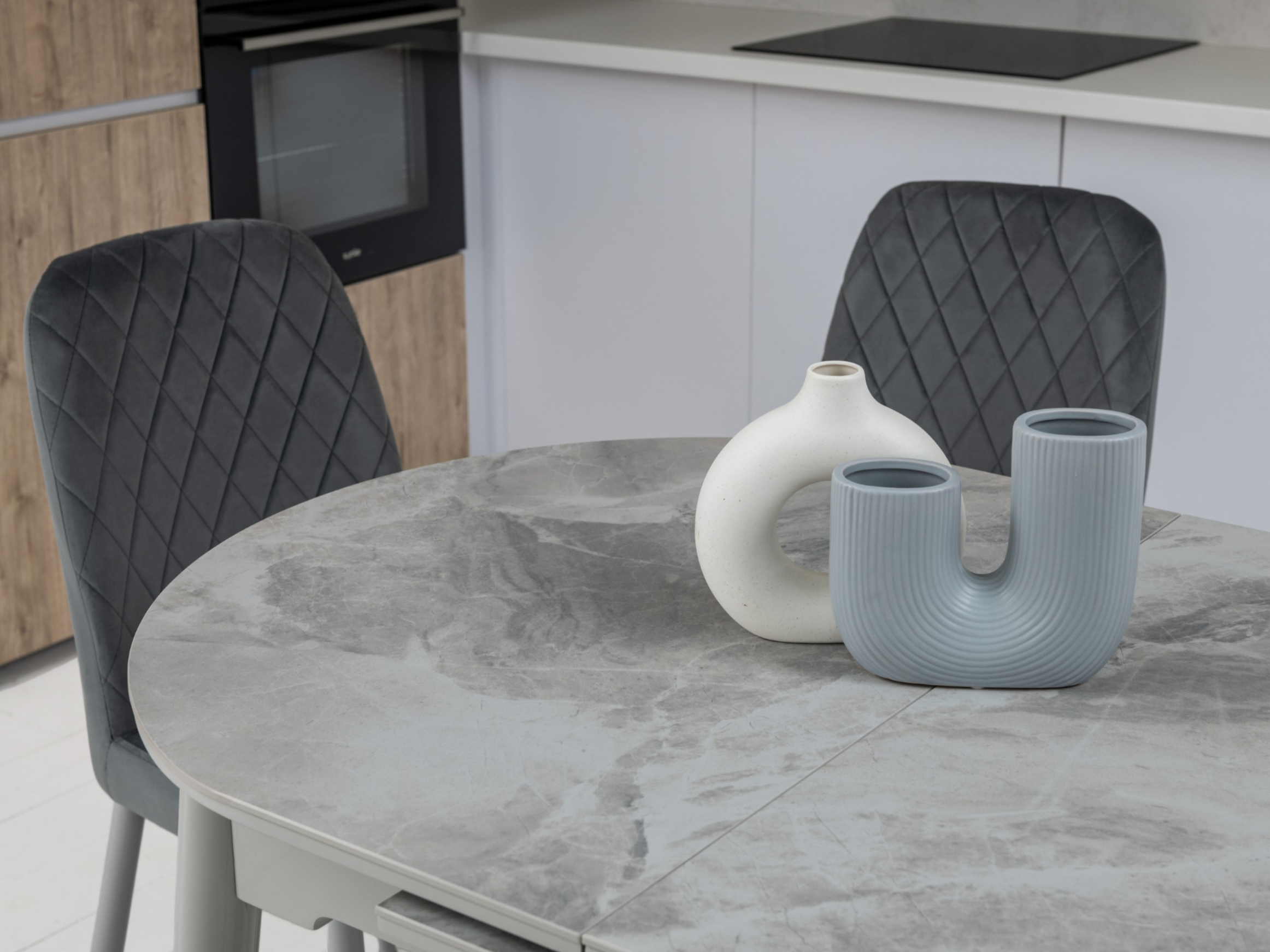 Обідній стіл розсувний Ветро 1100-1400x750x760 мм Ребекка грей/Сірий (TМ-85) - фото 13 Обідній стіл розсувний Ветро 1100-1400x750x760 мм Ребекка грей/Сірий (TМ-85) - фото 13