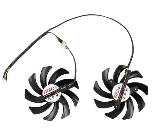 Вентиляторы 75 мм 12В 4пин FD7010H12S для GTX 660/670/680/690 2 шт.
