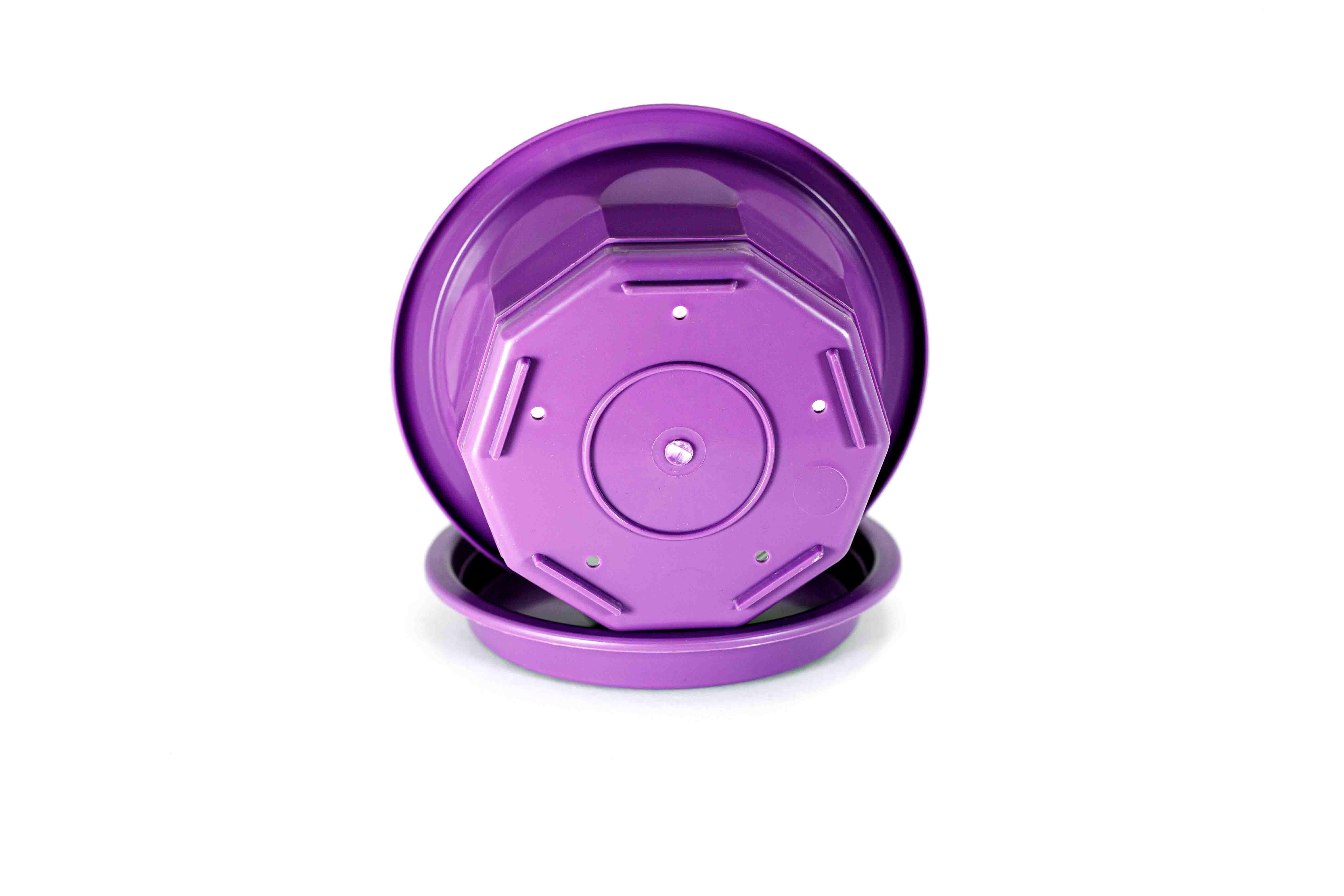 Горщик Тюльпан Ø 14x7,5 см 0,5 л Бузковий - фото 4 Горщик Тюльпан Ø 14x7,5 см 0,5 л Бузковий - фото 4