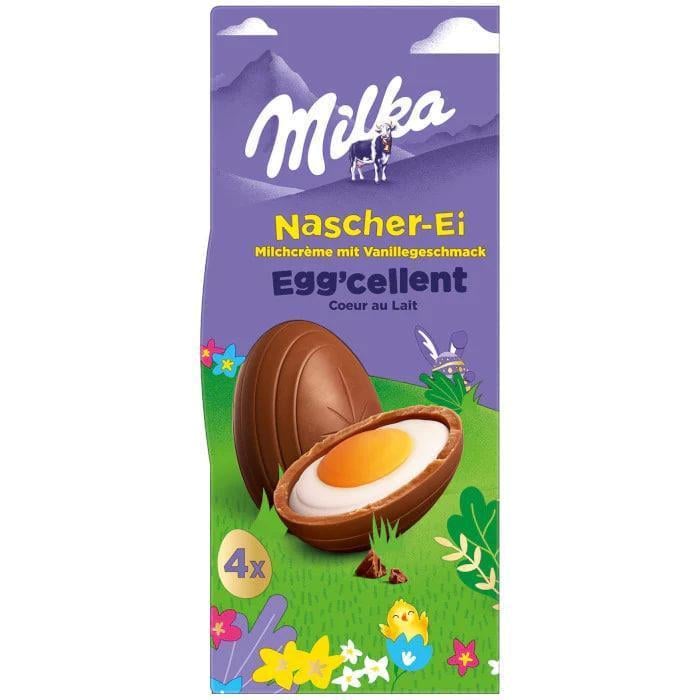 Шоколадні яйця Milka Nascher-Ei Egg'cellent 124 г (1774891707)