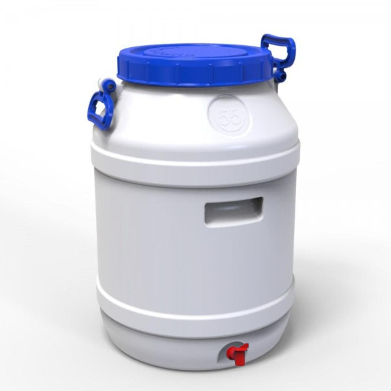 Бидон Европласт пищевой с пластиковым краном 55 л (172772) - фото 1 Бидон Европласт пищевой с пластиковым краном 55 л (172772) - фото 1