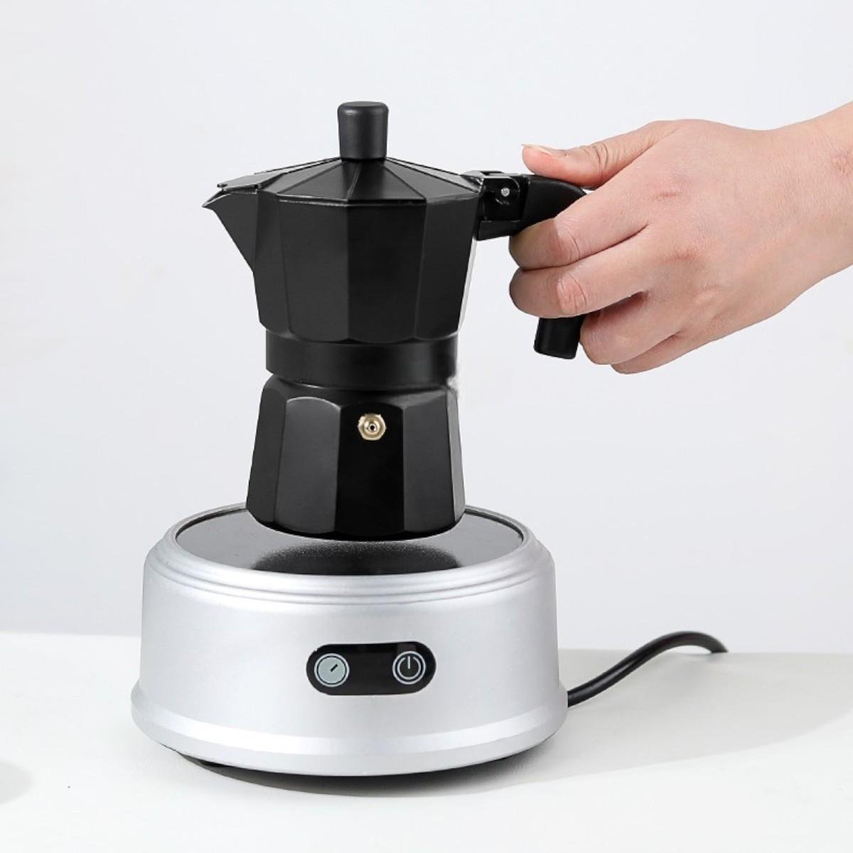 Гейзерная кофеварка A-PLUS на 3 чашки Black (3081) - фото 5 Гейзерная кофеварка A-PLUS на 3 чашки Black (3081) - фото 5