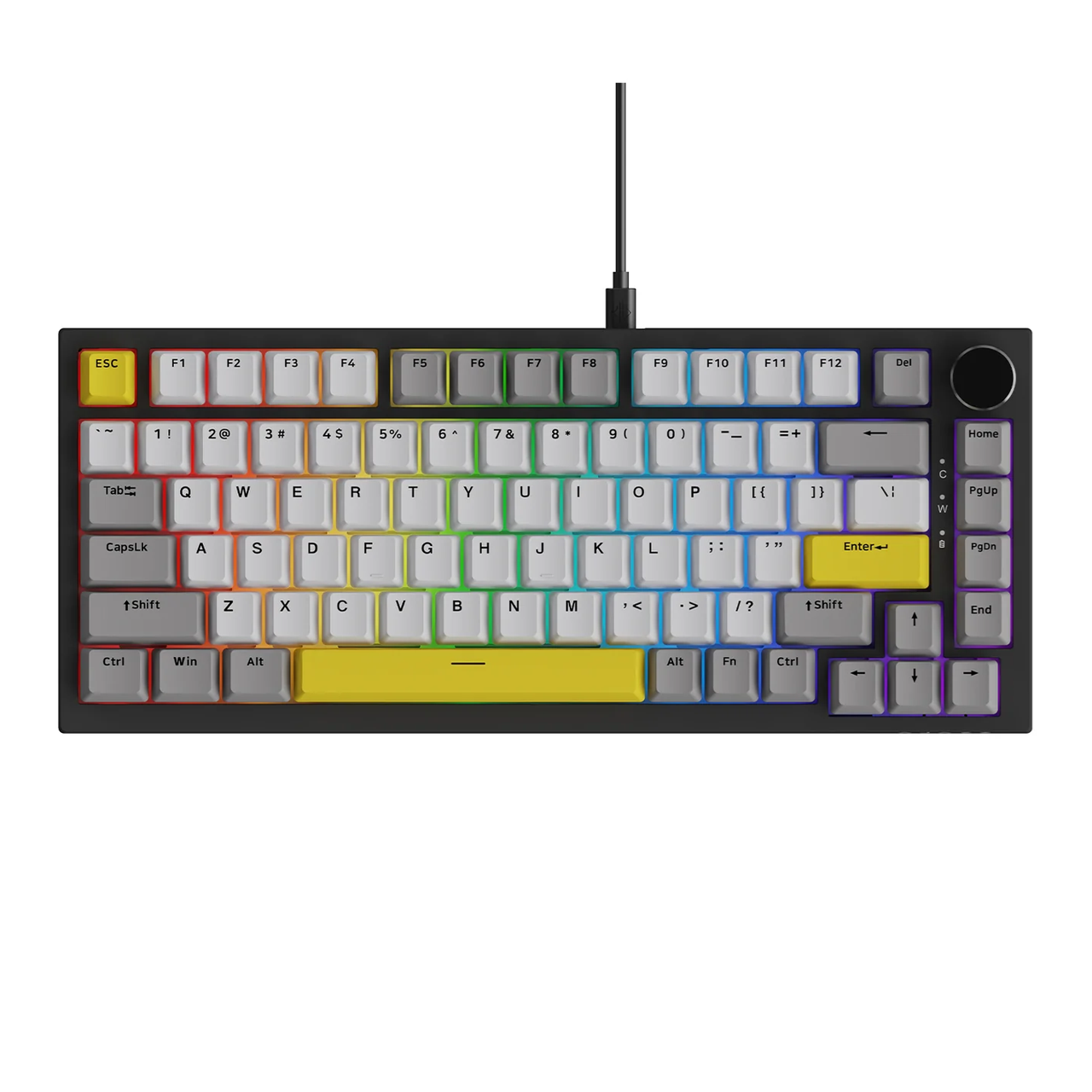 Проводная клавиатура Ajazz AK820 Bright Moon Switch Grey (2000173) - фото 3 Проводная клавиатура Ajazz AK820 Bright Moon Switch Grey (2000173) - фото 3