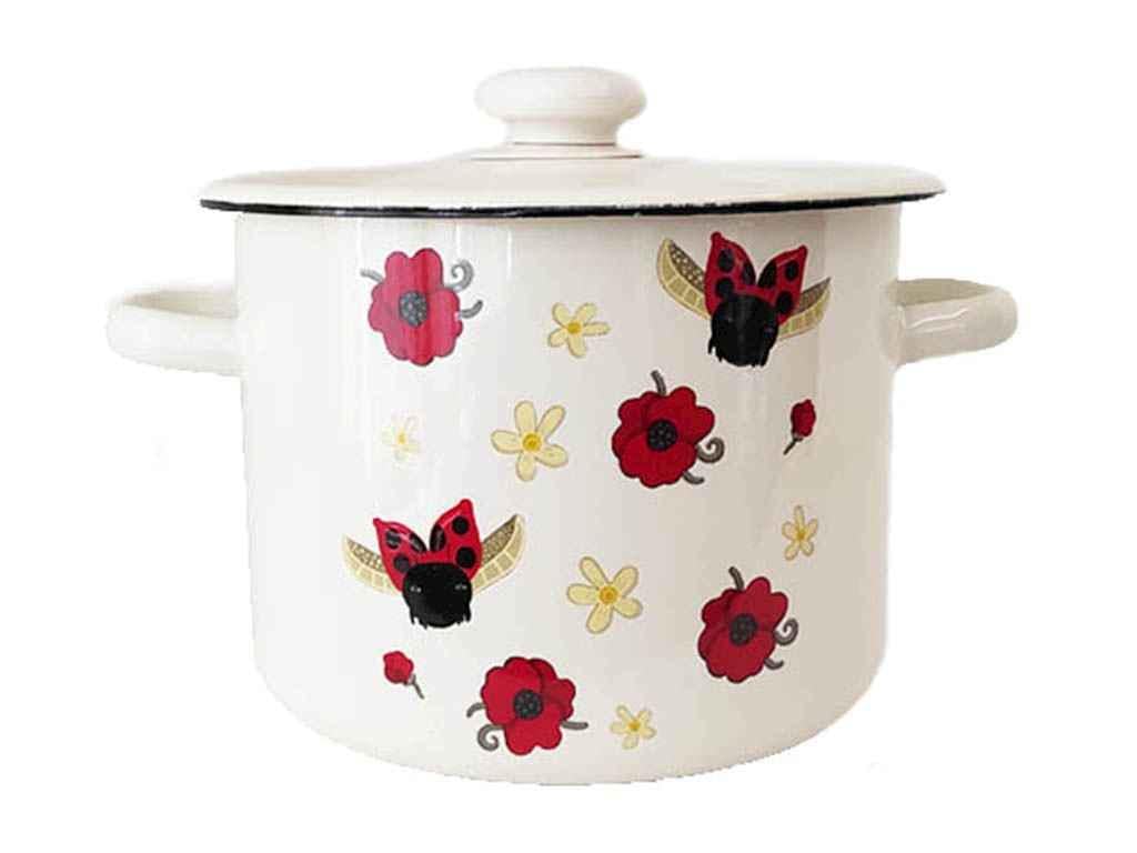 Кастрюля эмалированная Idilia Божья коровка 4,5 л (1017381)