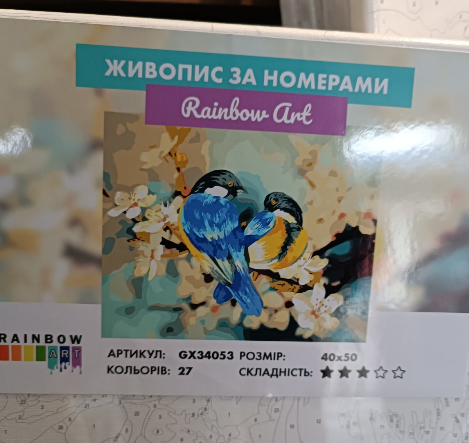 Картина по номерам Rainbow Art Весенние птицы 40х50 см (GX34053) - фото 2