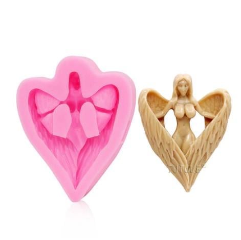 Молд силиконовый Ангел 58x46 мм Розовый (40947) Молд силиконовый Ангел 58x46 мм Розовый (40947)
