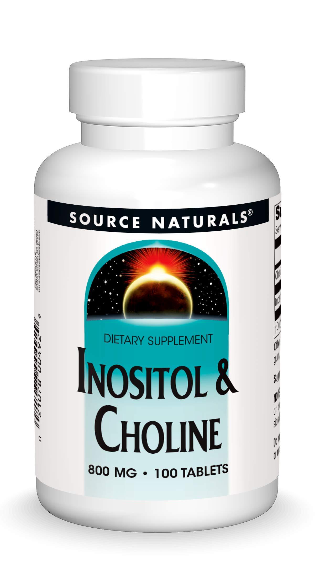 Інозитол і холін Source Naturals Inositol & Choline 800 mg 100 таблеток