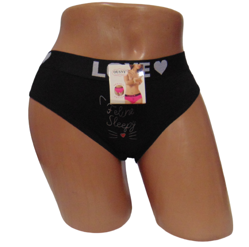 Женские трусы со спортивной резинкой Ousny 0042 XL Черный (1776746389) Женские трусы со спортивной резинкой Ousny 0042 XL Черный (1776746389)