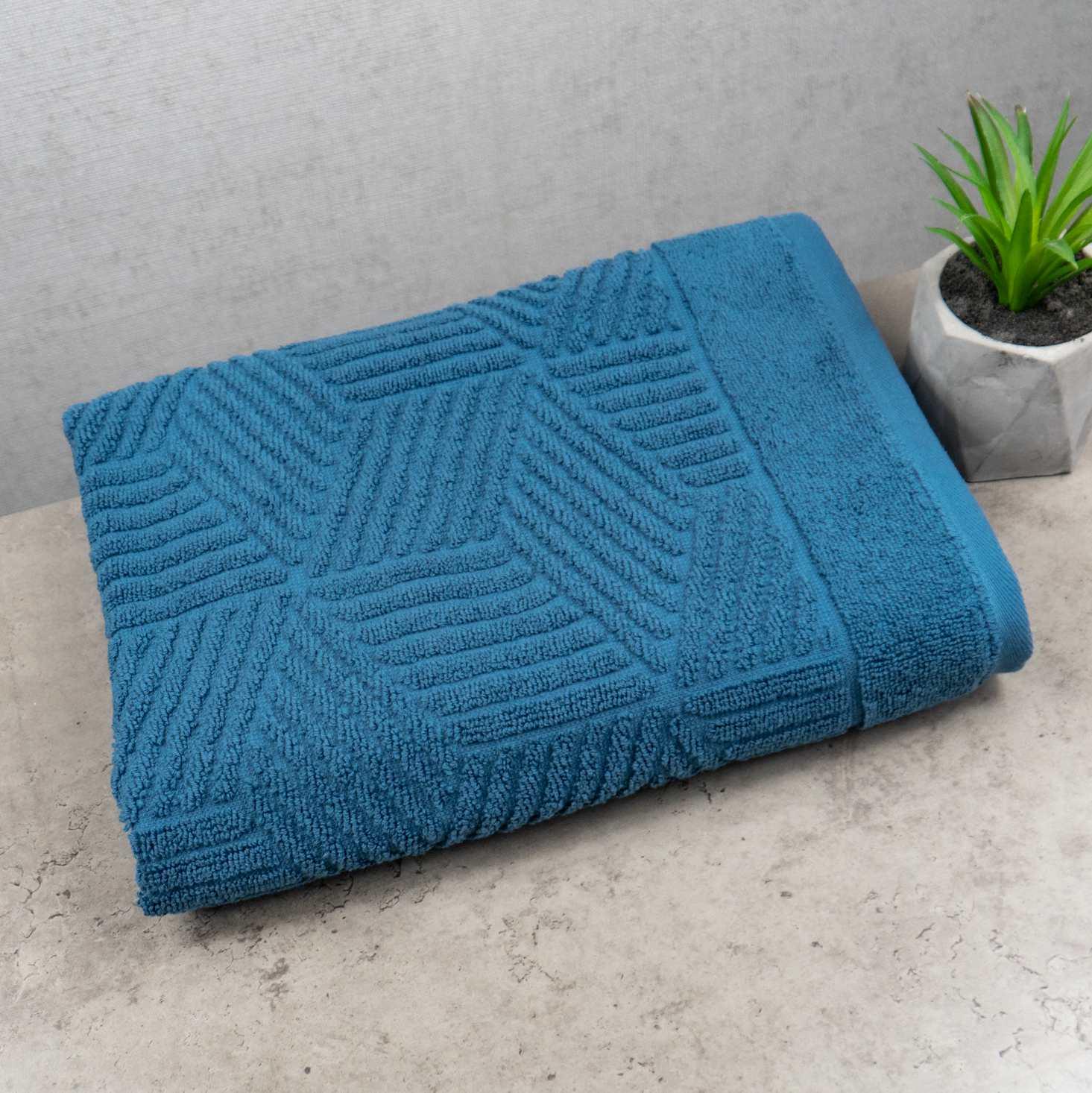 Полотенце махровое для лица и рук GM Textile Уэльс 50х90 см Синий (500-90-wales-blue)