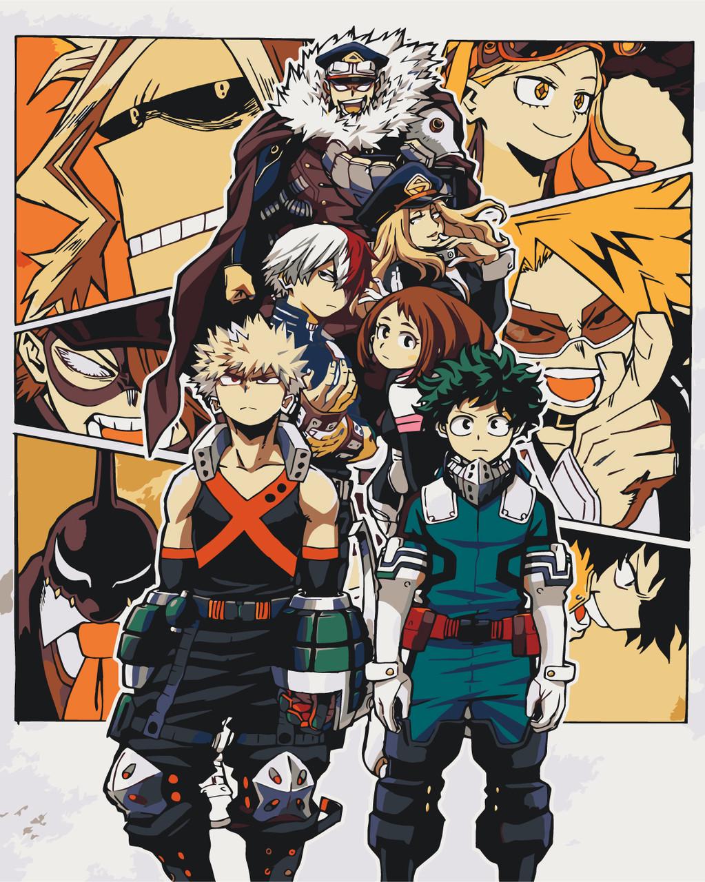 Картина за номерами ORIGAMI Аніме Моя геройська академія 40х50 см (LW32520)