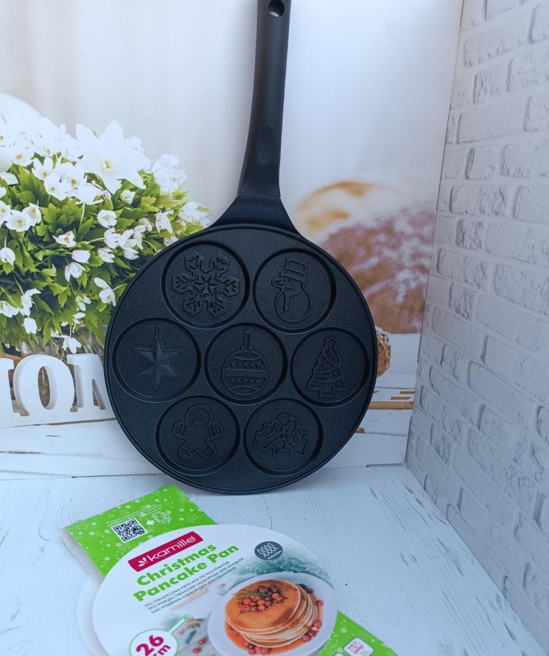 Сковорода для оладий Kamille KM-4210 Рождественская 26 см (21083804)