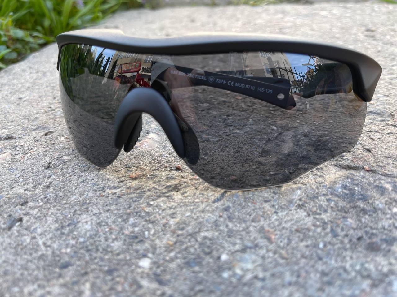 Очки с сменными линзами для стрельб Safari