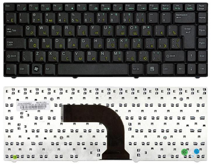 Клавиатура для ноутбука Asus EEE PC C90/C90P/C90S/Z98/Z37 вертикальный Enter Black