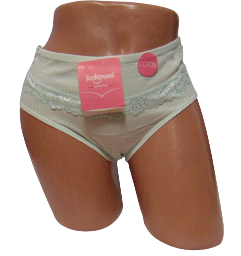 Жіночі труси в рубчик Kokowei 3334 XL Зелений (1766671897) Жіночі труси в рубчик Kokowei 3334 XL Зелений (1766671897)
