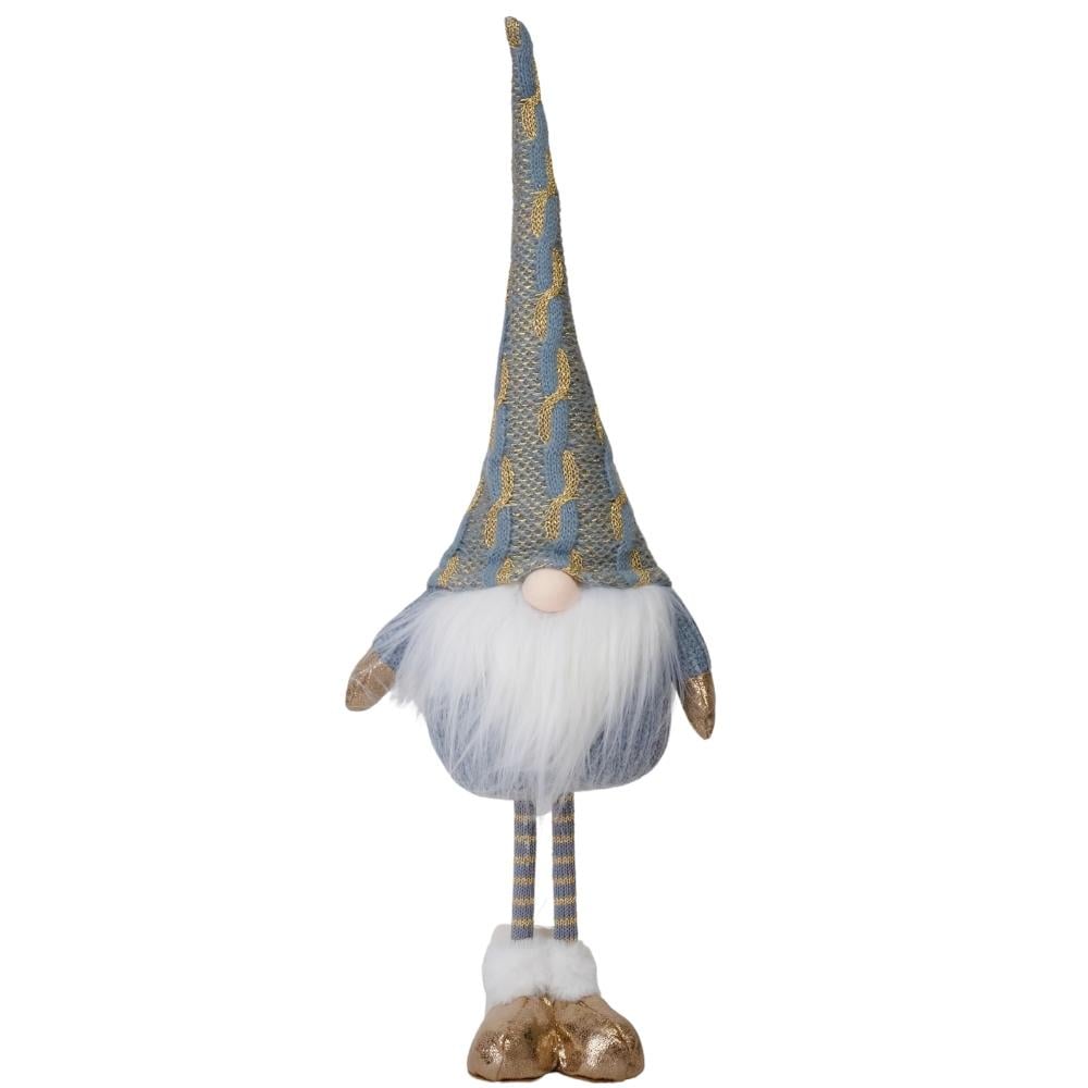 Новогодняя фигурка для праздничного интерьера Праздничный гномик из текстиля 50 см Голубой (147-81-9163-011) Новогодняя фигурка для праздничного интерьера Праздничный гномик из текстиля 50 см Голубой (147-81-9163-011)