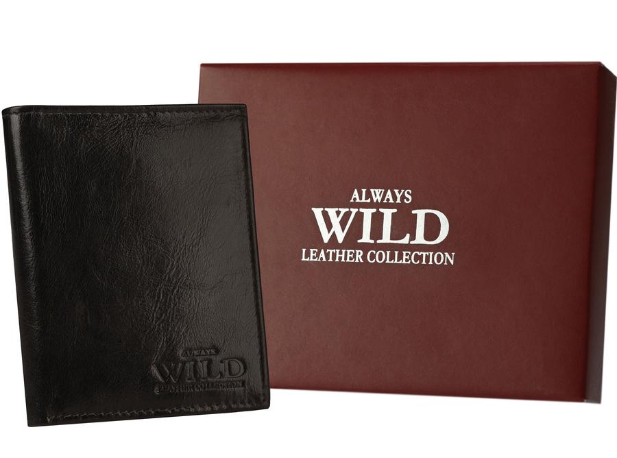 Кошелек мужской кожаный Always Wild N4-VTK-BOX-4480 Коричневый