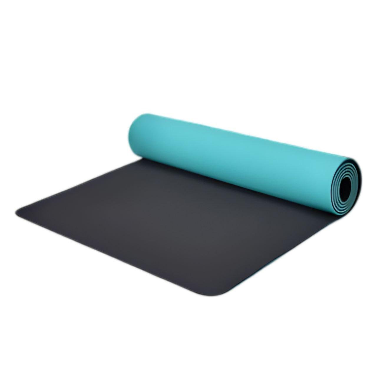 Йогамат MS 0613-24 TPE двухцветный антискользящий 183x61x0,6 см Голубой с черным (26138640)
