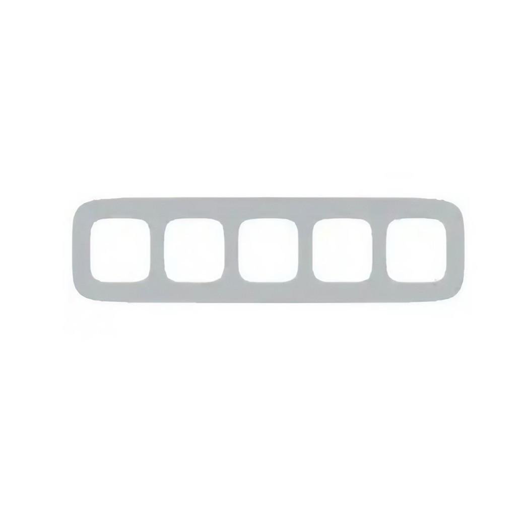 Рамка Legrand Valena Allure пластик 5 поста 9,2х37,6 см Алюминиевый (754395)