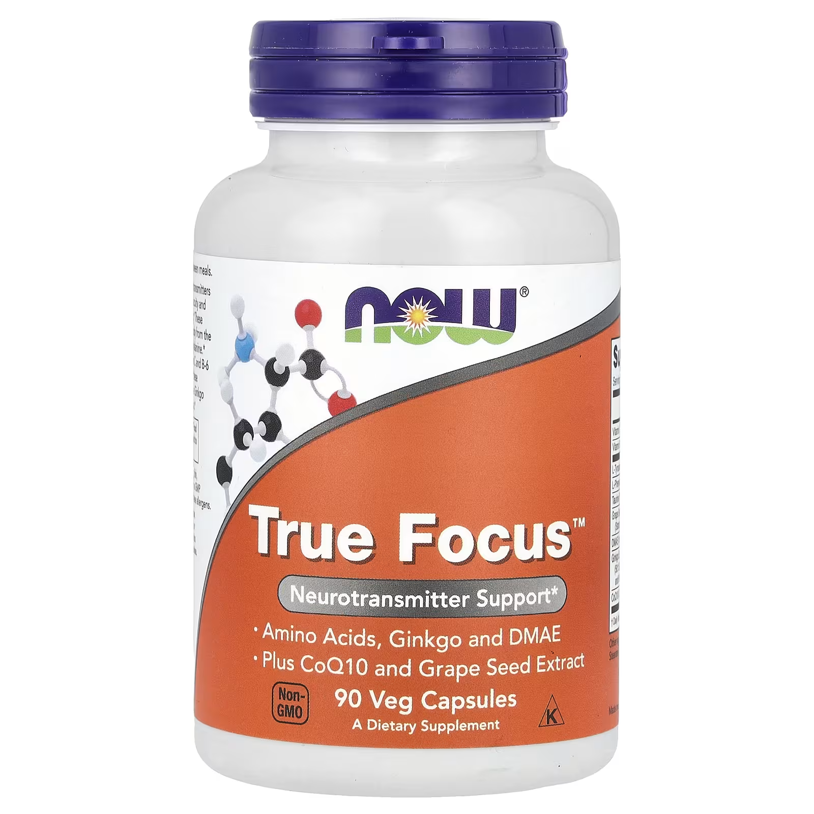 Добавка NOW Foods True Focus 90 растительных капсул